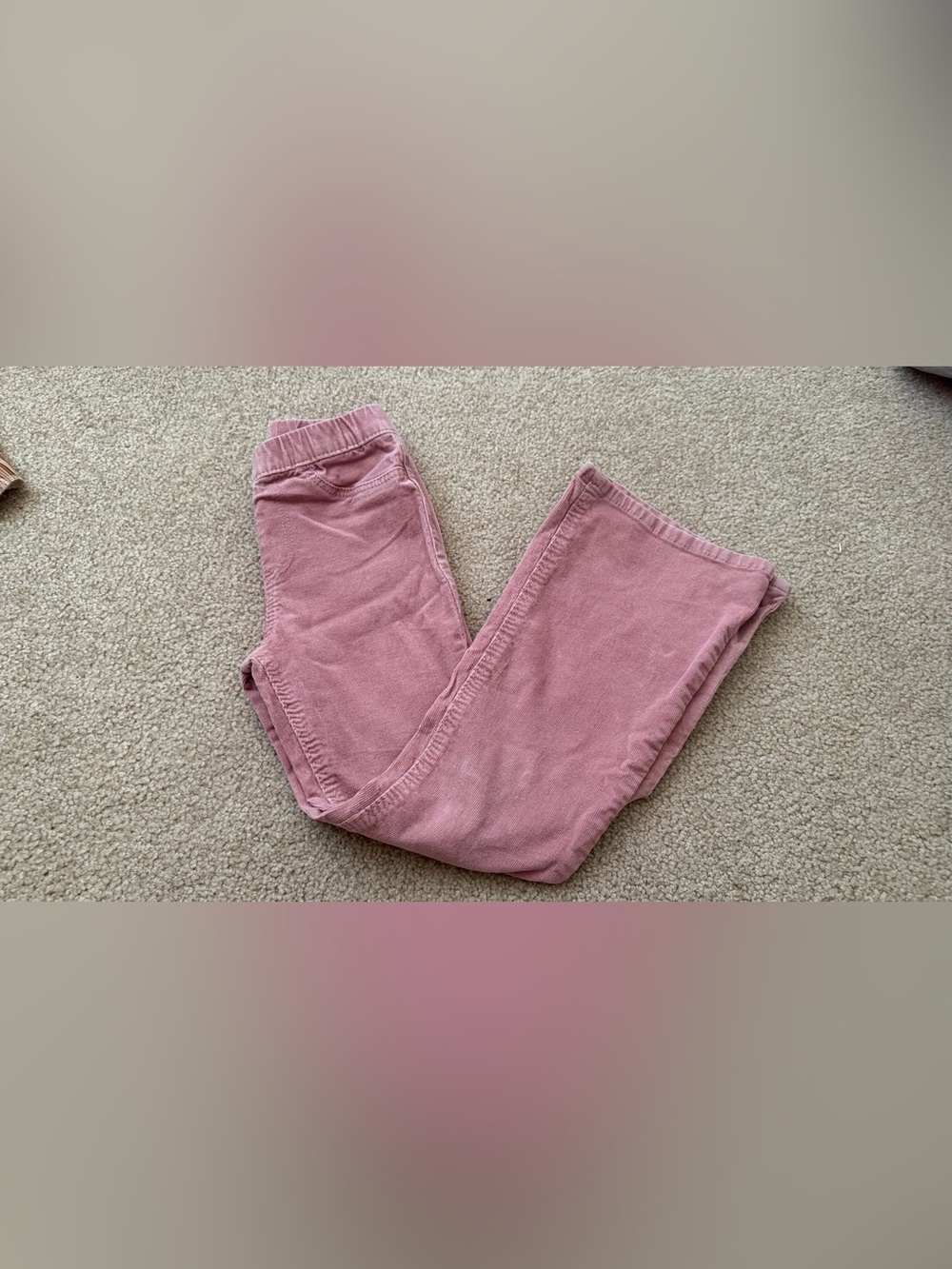H&M kid’s Dusty Pink Straight-Leg Corduroy Jeans